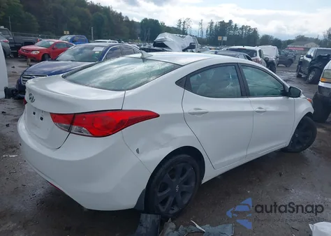 2013 Hyundai Elantra Limited z USA, uszkodzony, nr VIN 5NPDH4AE8DH258786